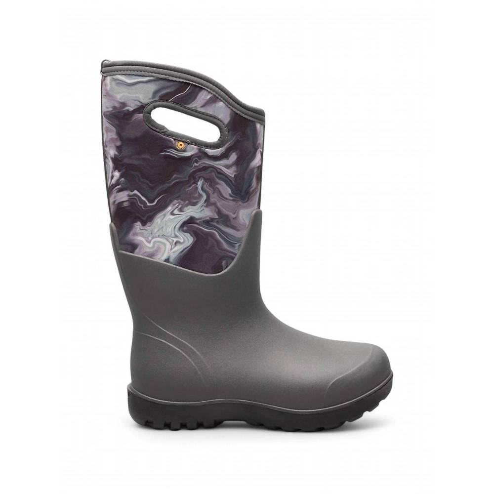 NEW BOGS women's neoclassic boot in grey oil - Picture 2 of 5